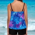 thumbnail image 3 of Weiqiqre Plus Size Swimsuit for Women Two Piece Bathing Suits Blouson Tank Top with Boyshorts Tummy Control Modest Swimsuits, 3 of 3