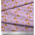 thumbnail image 2 of Soimoi Modal Satin Fabric Giraffe Kids Print Sewing Fabric Yard 42 Inch Wide, 2 of 3