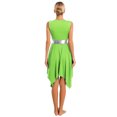 thumbnail image 2 of Aislor Robe de Danse Liturgique de Louange pour Femmes à Blocs de Couleur, Culte, Coupe Ample, Robe d'Église, Tenue de Louange, Vert Pâle, L, 2 of 7