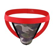FhsagQ Underwear Underwear for Men Pack Cotton New Men's Classic Patterned T Pants With Hollowed out Low Waisted Elastic and Comfortable Design Pocket Underwear Watermelon Red XXL