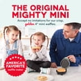 thumbnail image 2 of Dash Mini Waffle Maker Machine for Individuals, Paninis, Hash Browns, & Other on the Go Breakfast, Lunch, or Snacks, with Easy to Clean, Non-Stick Sides, Aqua, 2 of 5