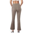 thumbnail image 3 of Innerwin Pantalons Harem Taille Haute pour Femmes Pantalons de Course Jambes Larges Extensibles Kaki 3TG, 3 of 4
