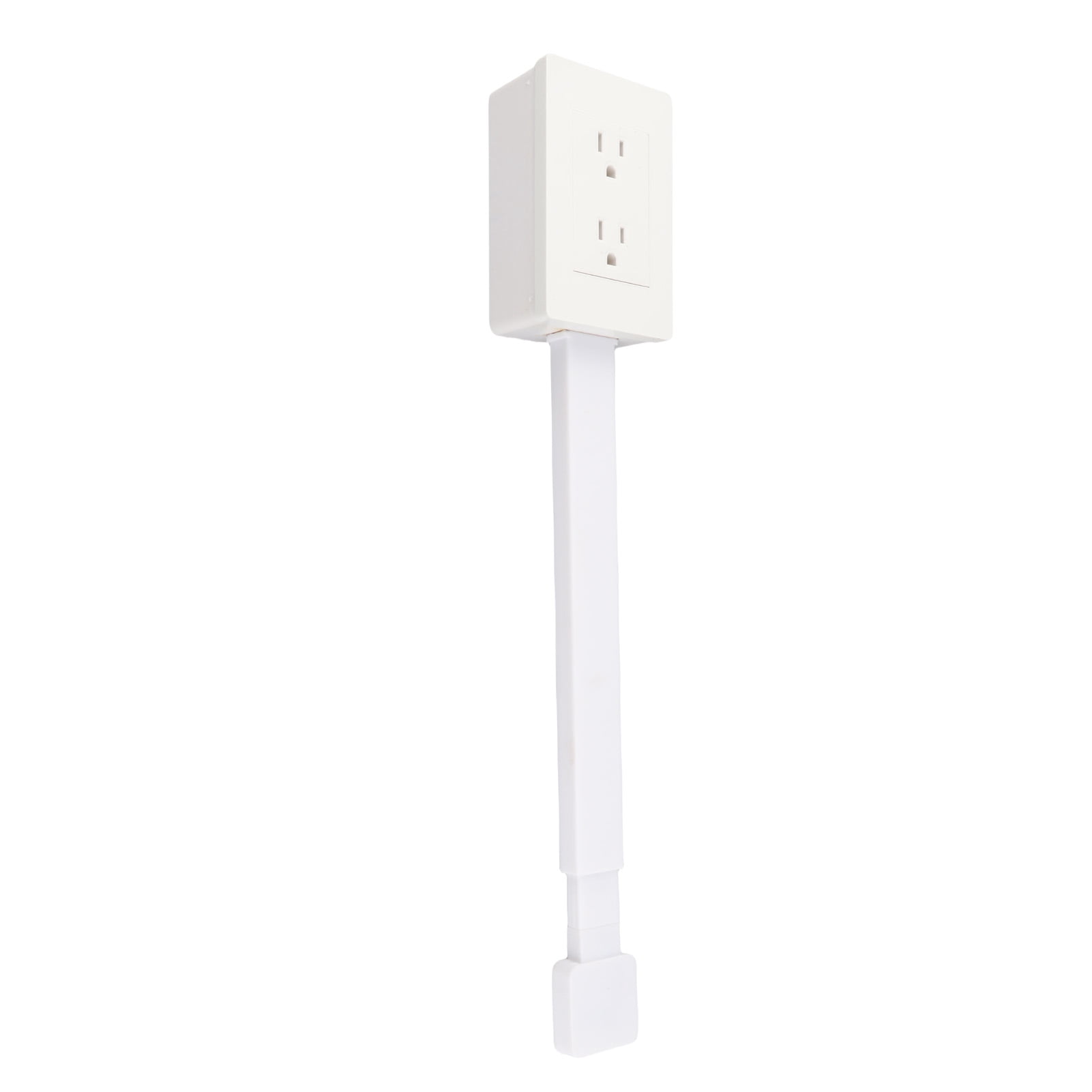 Rotating Plug Adapter, Power Socket Expander, 3 Prong Electrical Outlets Power Strip, 22 to 34 Inch Extension with 180 Degree Rotating Base