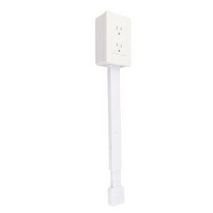 Adaptateur de prise tournante, Expandeur de socket de puissance, 3 Plongez la bande d'alimentation des sorties électriques, 22 à 34 Extension de pouce avec 180 Base tournante de degré