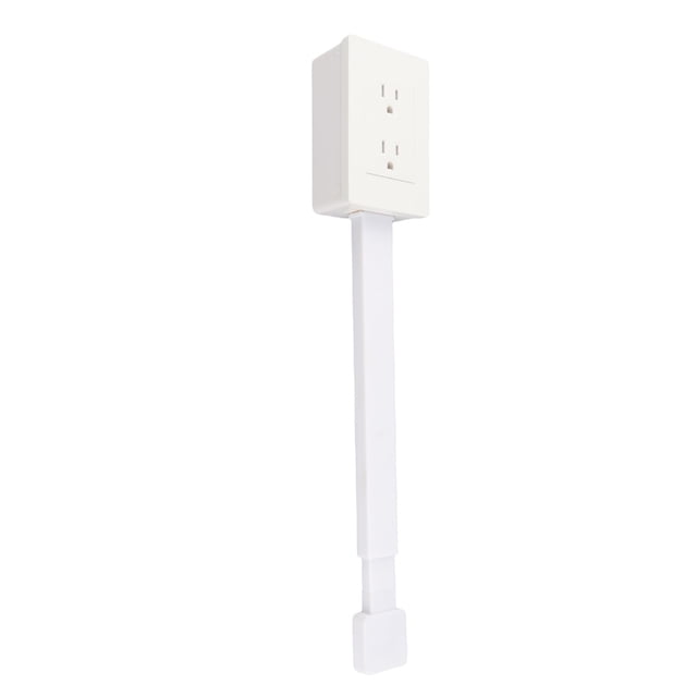 Rotating Plug Adapter, Power Socket Expander, 3 Prong Electrical Outlets Power Strip, 22 to 34 Inch Extension with 180 Degree Rotating Base
