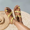 thumbnail image 1 of Cameland Summer Plus-size Ethnic Style Love Pinch Toe Beach Flat Sandals, 1 of 8