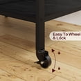 thumbnail image 3 of Yiwa 4 Tier Printer Stand, Home Printer Stands with Power Outlets, Mobile Printer Table with Large Storage Self & Lockable Wheels, Industrial Cart for Home Office, 3 of 8