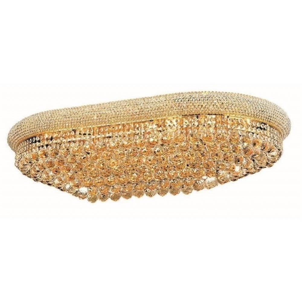 Elegant Lighting Primo 24" 24 Light Royal Crystal Flush Mount