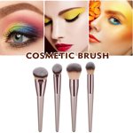 TopLLC Eyeshadow 4PCS Wooden Cosmetic Eyebrow Eyeshadow Brush Makeup Brush Sets Tools Makeup brush