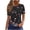 Noir 02, variante sur Pisexur Hauts pour Femmes, Hauts de Printemps pour Femmes 2025, Hauts pour Dames, T-shirt Imprimé Décontracté et Tendance pour Femmes avec Col Rond et Manches Courtes Blanc, P