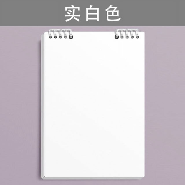 Loose Leaf Folder Notebook A5 Blank Ruling Spiral Binding Portable Note Taking Organizer Planner White Paper Creative Writing Journal White