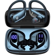 VEAT00L Wireless Headphone Sport,72Hrs Earphone with Earhook, Noise Cancelling Mic, IP7 Waterproof