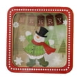 thumbnail image 1 of Bovemsi Christmas Candy Tin Box—Cookie Candy Storage Tins Christmas Cookie Tins Containers With Lids For Confectioneries Holiday Giving Square With Gold Christmas Card Tin Holder Boxes, 1 of 9