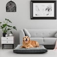 thumbnail image 2 of Vibrant Life Deluxe Gusset Pet Bed, Black Ikat, 2 of 6