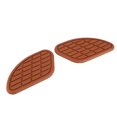 thumbnail image 4 of Motorcycle Fuel Tank Traction Pad Protector, Pair of Universal Motorcycle Rubber Tank Pad Side Gas Panels Knee Grip Protector Vintage Universal Knee Grip Decals for Knee Protect, 4 of 7