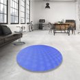 thumbnail image 4 of Ahgly Company Tapis Rond Lavable en Machine Intérieur Transitionnel Bleu Ciel, 4 Pieds Rond, 4 of 7