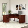 thumbnail image 2 of Somerset 60W L Shaped Desk with Storage - Engineered Wood, 2 of 7