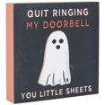 thumbnail image 5 of Pancarte carrée noire « Quit Ringing My Doorbell » Way To Celebrate, 5 po, 5 of 5