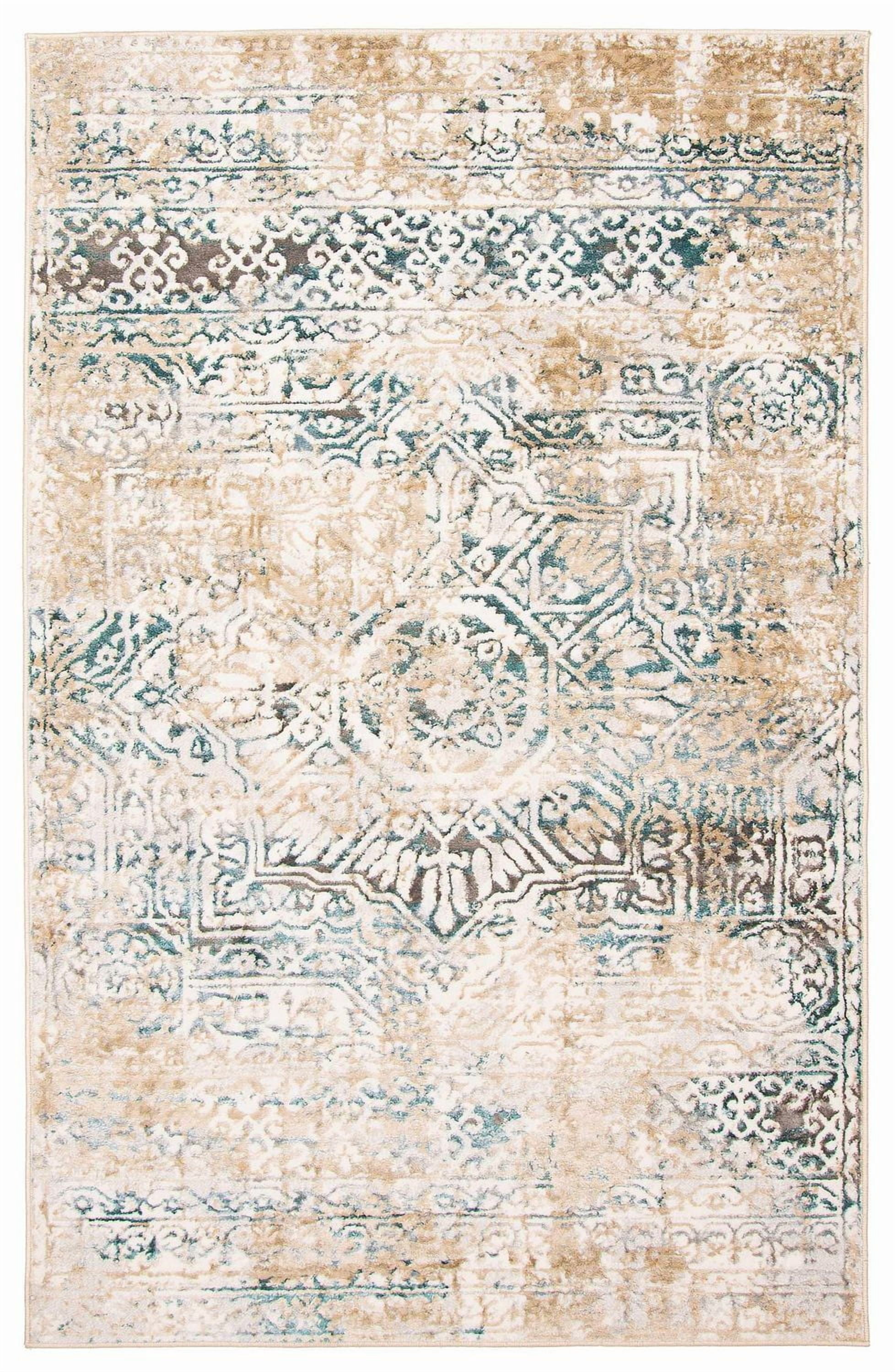 ECARPET Zoe Traditional Area Rug for living room, bedroom, dining entrance, hallway and more.