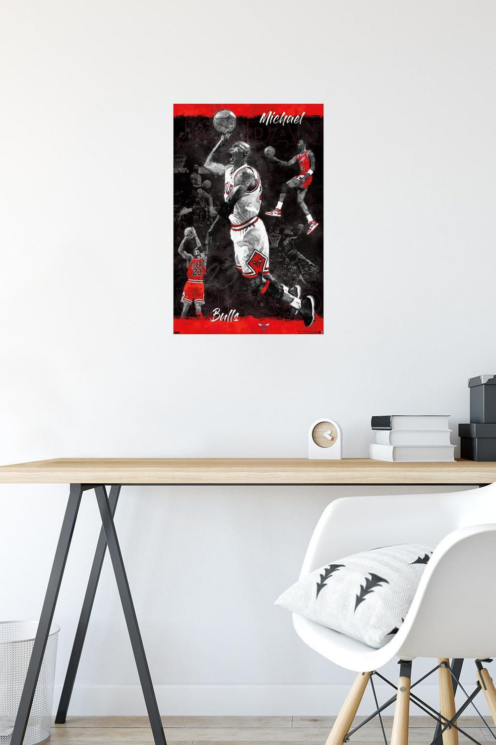 Michael Jordan - Sketch Wall Poster, 22.375" x 34" Framed