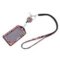 thumbnail image 4 of BELOVING 1x Lanière Bling en Strass avec Moulinet Rétractable Support de Badge d'Identité Vertical Coloré, 4 of 6