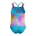 thumbnail image 4 of Speedo Girl's UV Protection Printed Closed Racerback One Piece Swimsuit - Arctic Glass, Size 10, 4 of 4
