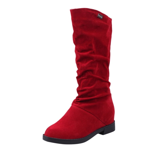 Bottes Mi-Mollet Élégantes pour Femmes - Design Classique Doux et Chaud pour l'Hiver et l'Automne, Talon Bas, Ajustement Confortable pour le Quotidien