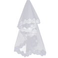 thumbnail image 1 of LEEYNEER Wedding Veil Comb Lace Flower Edge Bridal Accessories (Beige), 1 of 9