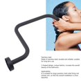 thumbnail image 3 of Shower Head Extension Arm, Stainless Steel S Shape Shower Arm with Flange, In Wall Installation Extension Shower Arm Shower Head Riser Pipe Shower Arm Extender for Bathroom, 3 of 7
