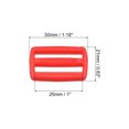 thumbnail image 2 of Unique Bargains Boucles de Glissière Tri-Glide Rouges, Sangle de Serrage en Sangle (Lot de 100), 2 of 5