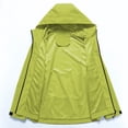 thumbnail image 4 of Pisexur Coupe-Vent Veste Homme Mode Décontractée Couleur Unie Poches Fermeture Éclair Veste Manches Longues à Capuche Manteau de Randonnée Imperméable Grande Taille pour Hommes, 4 of 4