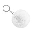 thumbnail image 3 of facefd Fuzzy Ball Keychain Supple Comfortable Lovely Key Rings Adorable Practical Key Chains Women for Children Adults Elderly Students White 8cm, 3 of 5
