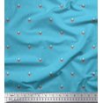 thumbnail image 1 of Soimoi Velvet Fabric Artistic Flower & Dots Print Fabric by Yard 58 Inch Wide, 1 of 3