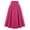 Hot Pink, variant on Pisexur Women's Vintage Plaid Skirt Side Split Skirt Elastic High Waisted Midi A-Line Flowy Skirts with Pockets