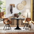 thumbnail image 2 of Maison Classique Modern Round Dining Table - Black, 2 of 6
