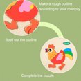 thumbnail image 2 of C Toddlers Wood Shape Puzzle Toy With Animal Designs For Learning And Concentration, 2 of 3