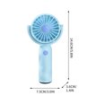 thumbnail image 3 of C Portable Handheld Mini Fan With 180 Degree Rotating Head 3 Speed Settings Removable Washable Mesh Cover Usb Rechargeable Lake Blue, 3 of 7