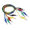 thumbnail image 2 of Câble Banane, 5 Pcs 1M 4mm Câble d'Alimentation Banane Connecteur Double Tête pour Multimètre, Pinces à Ressort, 2 of 8