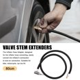 thumbnail image 2 of Unique Bargains 80cm 31' Tire Valve Stem Extension Inflator Extender Hose Universal Fit for Car Motorcycle Bicycle, 2 of 7
