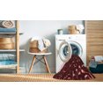 thumbnail image 2 of Ahgly Tapis d'Intérieur Lavable en Machine Carré Transitionnel Rose Corail Clair, 3 Pieds Carré, 2 of 7