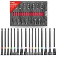 thumbnail image 1 of TOPEX 16Pcs Magnetic Impact Nut Driver Set Impact Grade Socket Extension Power Drill Bit Extensions Hex Shank Adapter Drill Nut Driver Tool Accessory, 1 of 12