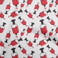 thumbnail image 1 of oneOone Jersey en Viscose Rouge Tissu Virus Médical Matière de Robe Tissu Imprimé Tissu au Mètre 60 Pouces de Large, 1 of 4