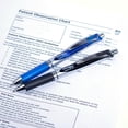 thumbnail image 3 of EnerGel Retractable Gel Roller, 0.7mm, Medium Point, 3 Pens and 4 Refills pack, Blue Ink, 3 of 5
