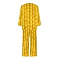 thumbnail image 4 of Ensembles de Détente pour Femmes 2 Pcs 2 Pcs Pyjama pour Femmes à Col Rond à Manches Longues Deux Pièces Confortable pour la Maison Ensemble de Pyjama Ensemble de Sport Tenue de Détente pour Femmes Ensemble 2 Pcs en Liquidation, 4 of 5
