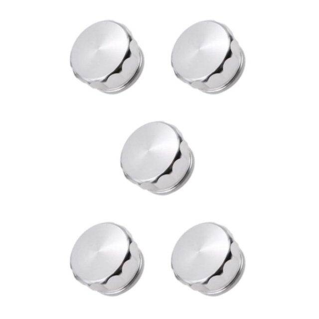 Thinsony Easy To Install Welding Cover Durable And Aesthetic Materials Fuels Tank Cap silver HJG01-25.4mm 5Set