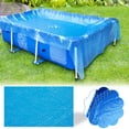 thumbnail image 2 of Pool Covers for Above Ground Pools 18 Foot Round Round Pool Cover Protector 220*150Cm Foot Above Ground Blue Protection Swimming Pool Solar Cover for Above Ground Pool 24Ft Round, 2 of 9