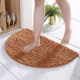 thumbnail image 3 of Carpet - Half Round Bathroom Rug for Comfort Durable Thickened Furry Soft and Machine Washable Bath Mat for Everyday Use, 3 of 7