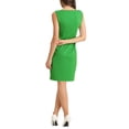 thumbnail image 3 of INSPIRE CHIC Robe Fourreau pour Femme Sans Manches à Encolure Bateau Robe de Bureau Vert Lime TG, 3 of 6