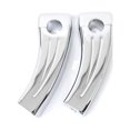 thumbnail image 1 of Krator Custom Chrome Moto 1" Guidon 4.5" Risers Compatible avec Harley Davidson XL 883 Hugger Sportter, 1 of 3