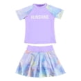 thumbnail image 3 of Toddler Girls Swimsuits Leopard Print Cute Swimwear Swim Shirts and Rash Guards Size XXXXL, 3 of 8